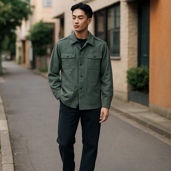 Spilag Other - Spilag Vintage Blue Twill European Utility Jacket Size 48